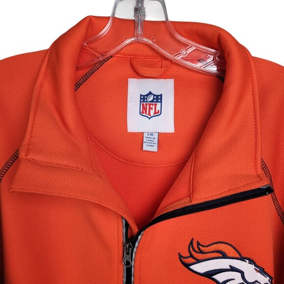 Denver Broncos NFL G-lll Jacket Men's L Orange Knit Fleece Lined Full Zip NWOT - Picture 8 of 14